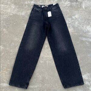 NWT Levi’s Premium Baggy Dad Women’s Jeans in Shrink Up - Black OVERSIZED FIT